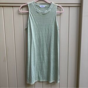 Carly Jean LA t shirt dress tank Playa short pistachio green sleeveless sz small
